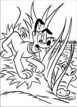 coloring page Mickey on safari